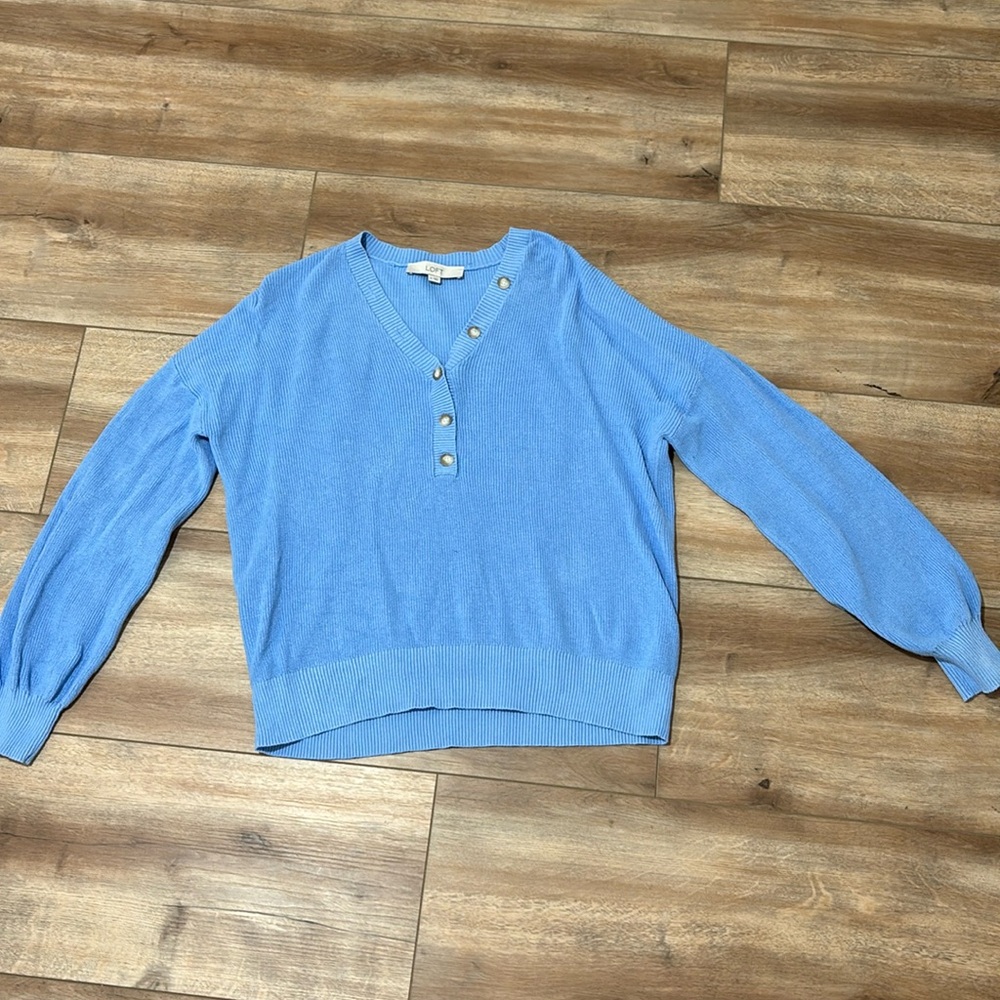 Loft blue sweater